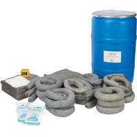 Trousse de lutte contre les d&eacute;versements de premi&egrave;re qualit&eacute;, Universel, Baril, Absorbance de 55 gal. US St. Lawrence Industrial & Safety Supply