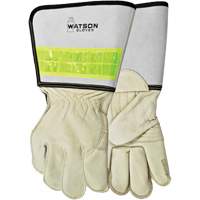 Gants de soudage pour monteur de ligne pour disjoncteur, Cuir fleur de vache, Taille Moyen St. Lawrence Industrial & Safety Supply