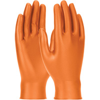 Grippaz Skins Ambidextrous Disposable Gloves, Small, Nitrile, 6-mil, Powder-Free, Orange St. Lawrence Industrial & Safety Supply