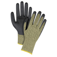Gants &eacute;lastiques sans coutures r&eacute;sistants &agrave; la coupe noir & jaune, Taille 2T-Grand/11, Calibre 13, Rev&ecirc;tement Mousse de nitrile, Enveloppe en Aramide, ASTM ANSI niveau A6 St. Lawrence Industrial & Safety Supply