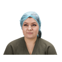 Bonnet bouffant pliss&eacute;, Polypropyl&egrave;ne, 24", Bleu St. Lawrence Industrial & Safety Supply