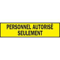 Warning Barricade Tape, French, 3" W x 200' L, 3.5 mils, Black on Yellow St. Lawrence Industrial & Safety Supply
