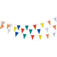 Cordon de fanions, 60' lo, Multicolore St. Lawrence Industrial & Safety Supply