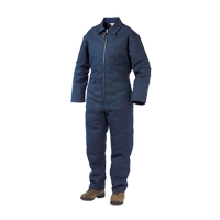 Combinaison en serge doubl&eacute;e, Hommes, Bleu marine, Taille Grand St. Lawrence Industrial & Safety Supply