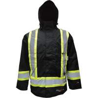 Manteau isol&eacute;, Polyester/Polyur&eacute;thane, Noir, Petit St. Lawrence Industrial & Safety Supply