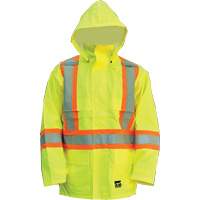 Manteau Open Road, Polyester/Polyur&eacute;thane, Jaune lime haute visibilit&eacute;, Petit St. Lawrence Industrial & Safety Supply