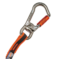 Longe porte-outils &agrave; rotule et &agrave; verrouillage double Squids 3109F(x), Tendeur, Mousqueton/boucle St. Lawrence Industrial & Safety Supply