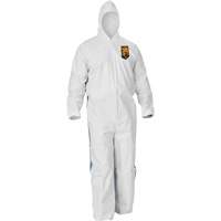 Combinaisons avec dos respirant Kleenguard A40, Grand, Bleu/Blanc, Microporeux/SMS St. Lawrence Industrial & Safety Supply