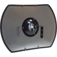 Miroir convexe rectangulaire/rond avec support, 12" h x 18" la, Int&eacute;rieur/Ext&eacute;rieur St. Lawrence Industrial & Safety Supply