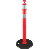 Poteau d&eacute;lin&eacute;ateur haute visibilit&eacute;, 42" h, Orange St. Lawrence Industrial & Safety Supply