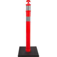 Poteau d&eacute;lin&eacute;ateur haute visibilit&eacute;, 42" h, Orange St. Lawrence Industrial & Safety Supply