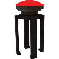 PLUS Barrier System Strobe Light Bracket & Red Strobe Light, Black St. Lawrence Industrial & Safety Supply