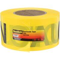 Scotch&reg; Buried Barricade Tape, English, 3" W x 1000' L, 2 mils, Black on Yellow St. Lawrence Industrial & Safety Supply