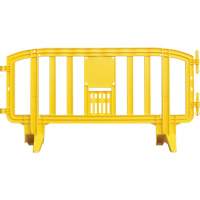 Movit Barricade, Interlocking, 78" L x 39" H, Yellow St. Lawrence Industrial & Safety Supply