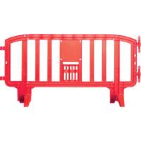Movit Barricade, Interlocking, 78" L x 39" H, Red St. Lawrence Industrial & Safety Supply