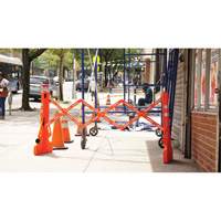 Multi-Gate Barricade, 43" H x 90" L, Orange St. Lawrence Industrial & Safety Supply