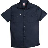 Chemise de travail &agrave; manches courtes en tissu crois&eacute;, Hommes, 4T-Grand, Bleu marine St. Lawrence Industrial & Safety Supply