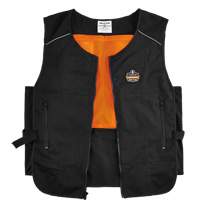Chill-Its&reg; 6260 Lightweight Phase Change Cooling Vest with Packs, Small/Medium, Black St. Lawrence Industrial & Safety Supply