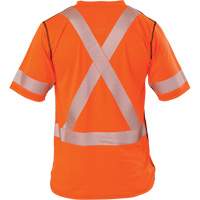 Polartec&reg; Power Grid&reg; High Visibility Short Sleeved T-Shirt, Polyester, Small, Orange St. Lawrence Industrial & Safety Supply