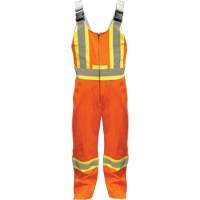 Overalls, Poly-Cotton, Small, High Visibility Orange St. Lawrence Industrial & Safety Supply
