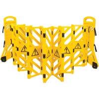 Portable Mobile Barrier, 40" H x 13' L, Yellow St. Lawrence Industrial & Safety Supply