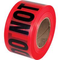 PrimeGuard "Danger Do Not Enter" Barricade Tape, English, 3" W x 1000' L, Black on Red St. Lawrence Industrial & Safety Supply