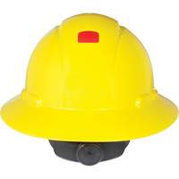 Casque de s&eacute;curit&eacute; &agrave; bordure compl&egrave;te avec capteur Uvicator, Suspension Rochet St. Lawrence Industrial & Safety Supply