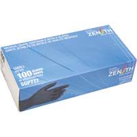 Puncture-Resistant Medical-Grade Disposable Gloves, Small, Nitrile, 5-mil, Powder-Free, Black, Class 2 St. Lawrence Industrial & Safety Supply