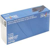 Puncture-Resistant Medical-Grade Disposable Gloves, X-Large, Nitrile, 5-mil, Powder-Free, Black, Class 2 St. Lawrence Industrial & Safety Supply