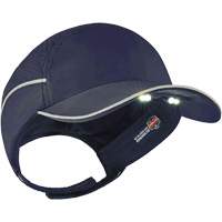 Skullerz&reg; 8965 Lightweight Bump Cap Hat with LED Lighting, Navy Blue St. Lawrence Industrial & Safety Supply