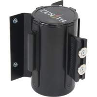 Barri&egrave;re &agrave; fixation murale avec ruban magn&eacute;tique, Acier, Fixation par vis, 7', Ruban Bleu St. Lawrence Industrial & Safety Supply