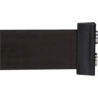 Wall Mount Barrier with Magnetic Tape, Steel, Screw Mount, 7', Black Tape St. Lawrence Industrial & Safety Supply