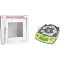D&eacute;fibrillateur enti&egrave;rement automatis&eacute; AED Plus en anglais avec armoire murale munie d'une alarme, Automatique, Anglais, Classe 4 St. Lawrence Industrial & Safety Supply