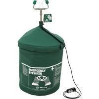 Portable Tempered Emergency Eyewash, Pressurized, 15 gal. Capacity, Meets ANSI Z358.1 St. Lawrence Industrial & Safety Supply