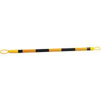 Retractable Cone Bar, 7'2" Extended Length, Black/Yellow St. Lawrence Industrial & Safety Supply