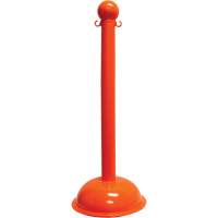 Poteau pour service intense, Hauteur de 40", Orange St. Lawrence Industrial & Safety Supply