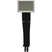 Porte-distributeur/enseigne pour poteaux de barri&egrave;re pour le contr&ocirc;le des foules, Noir St. Lawrence Industrial & Safety Supply