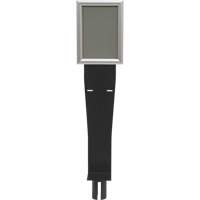 Porte-distributeur/enseigne pour poteaux de barri&egrave;re pour le contr&ocirc;le des foules, Noir St. Lawrence Industrial & Safety Supply