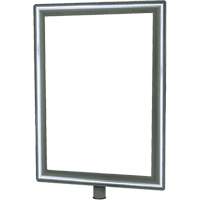 Porte-enseigne vertical robuste pour montant classique, Chrome poli St. Lawrence Industrial & Safety Supply