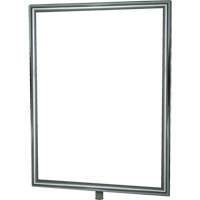 Porte-enseigne vertical robuste pour montant classique, Chrome poli St. Lawrence Industrial & Safety Supply