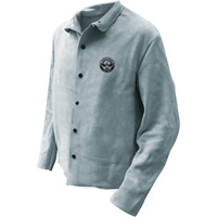 Veste de soudeur, Cuir, 5T-Grand, Gris St. Lawrence Industrial & Safety Supply
