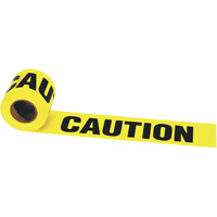 Irwin&reg; Strait-Line&reg; Barrier Tape, English, 3" W x 300' L, 2 mils, Black on Yellow St. Lawrence Industrial & Safety Supply