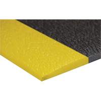 Tapis antifatigue Airsoft, Rugueux, 3' x 5' x 3/8", Noir/Jaune, &eacute;ponge en PVC St. Lawrence Industrial & Safety Supply