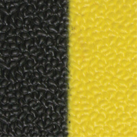 Tapis antifatigue Airsoft, Rugueux, 3' x 5' x 3/8", Noir/Jaune, &eacute;ponge en PVC St. Lawrence Industrial & Safety Supply
