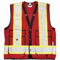 Open Road&reg; Surveyor Vest, Red, Large, Polyester St. Lawrence Industrial & Safety Supply