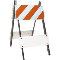 Prismatic Barricade, Folding, 24" L x 45" H, Orange/White St. Lawrence Industrial & Safety Supply