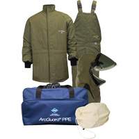 Ensemble de v&ecirc;tements petits contre l'arc &eacute;lectrique avec capuchon &agrave; lev&eacute;e avant Arcguard Revolite, 40 cal/cm² St. Lawrence Industrial & Safety Supply
