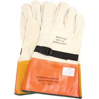 Leather Protector Gloves with Strap, Size 8, 12" L St. Lawrence Industrial & Safety Supply
