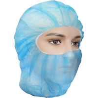 Cagoules de protection Care, Polypropyl&egrave;ne, Bleu St. Lawrence Industrial & Safety Supply