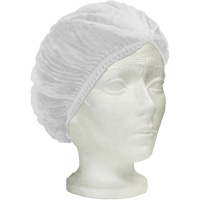 Bonnet bouffant pliss&eacute; Ronco Care, Polypropyl&egrave;ne, 24", Blanc St. Lawrence Industrial & Safety Supply